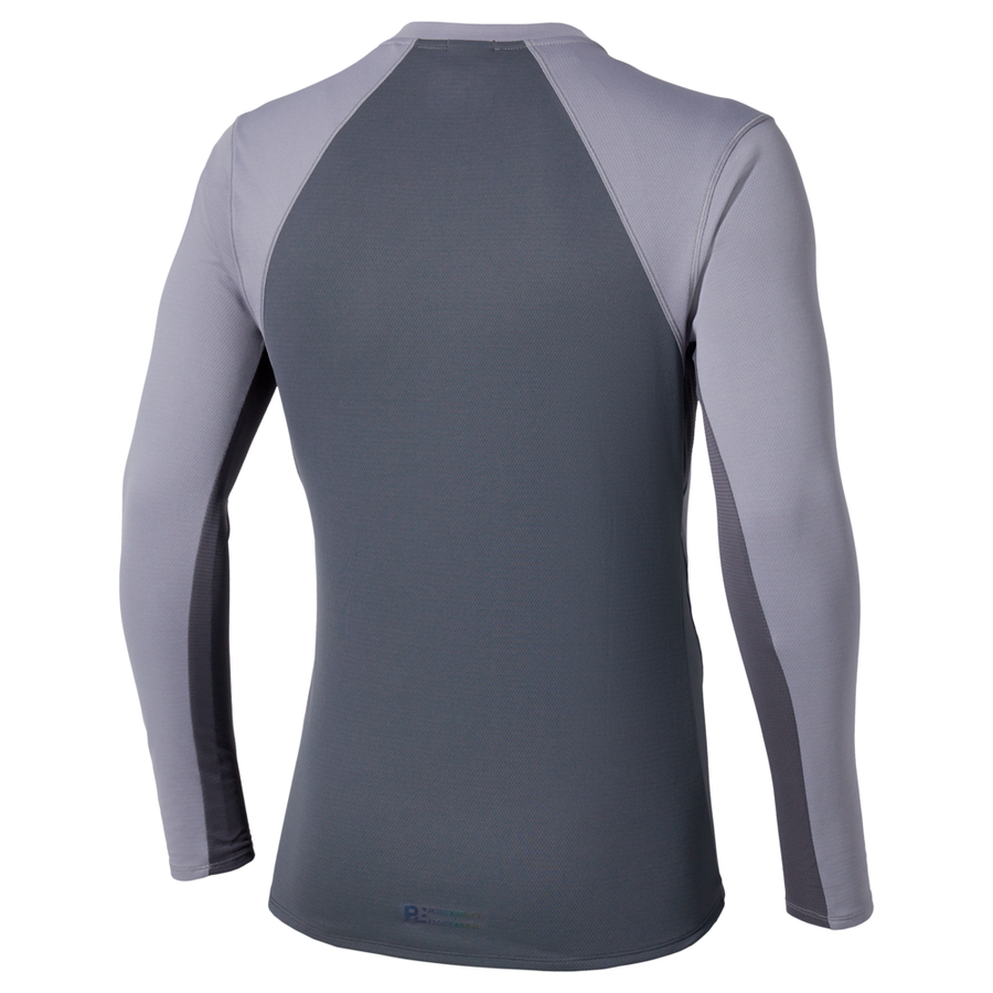Mizuno Tech Thermal Charge Long Sleeve Tee Quicksilver